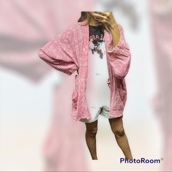 Boho pink cardigan - Picture 6 of 6